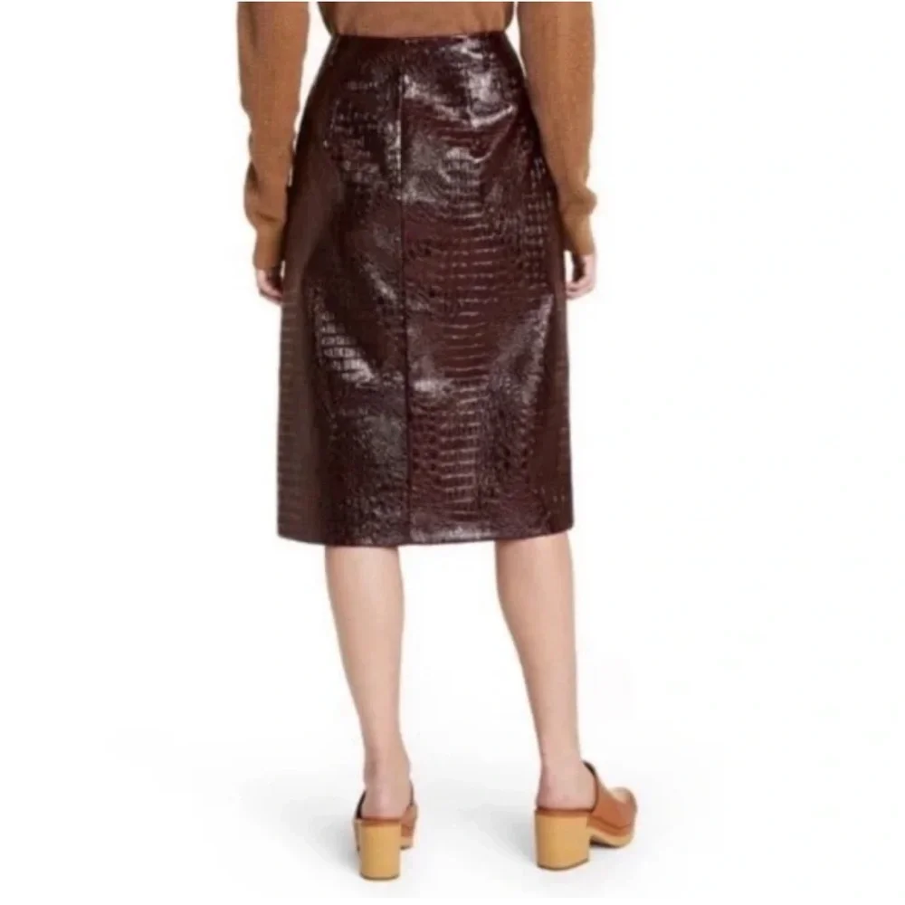 Rachel Comey Target Faux Leather Midi Skirt - Picture 8 of 16